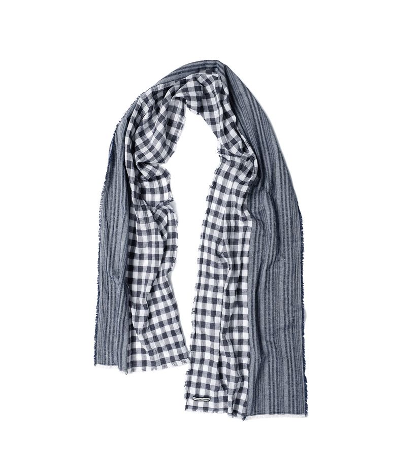 FRINGE MULTI SCARF BLUE
