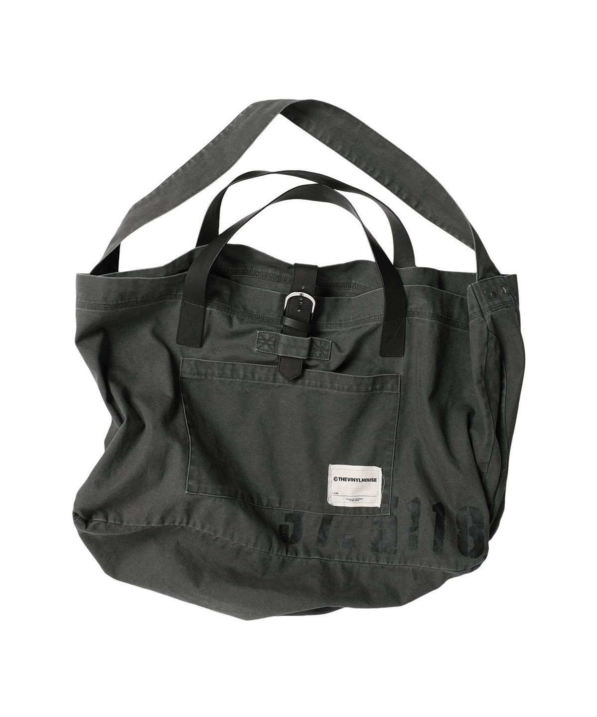 더바이닐하우스(THEVINYLHOUSE) SADDLE BIG BAG CHARCOAL
