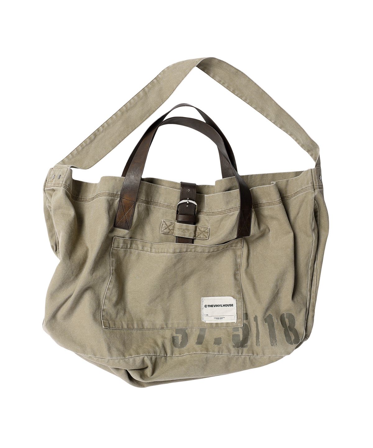 더바이닐하우스(THEVINYLHOUSE) SADDLE BIG BAG BROWN