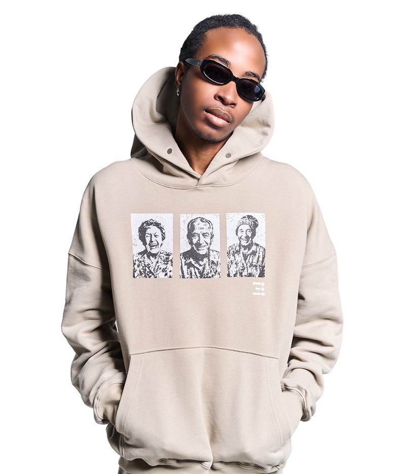 STACKED LAYER HOODIE_KHAKI