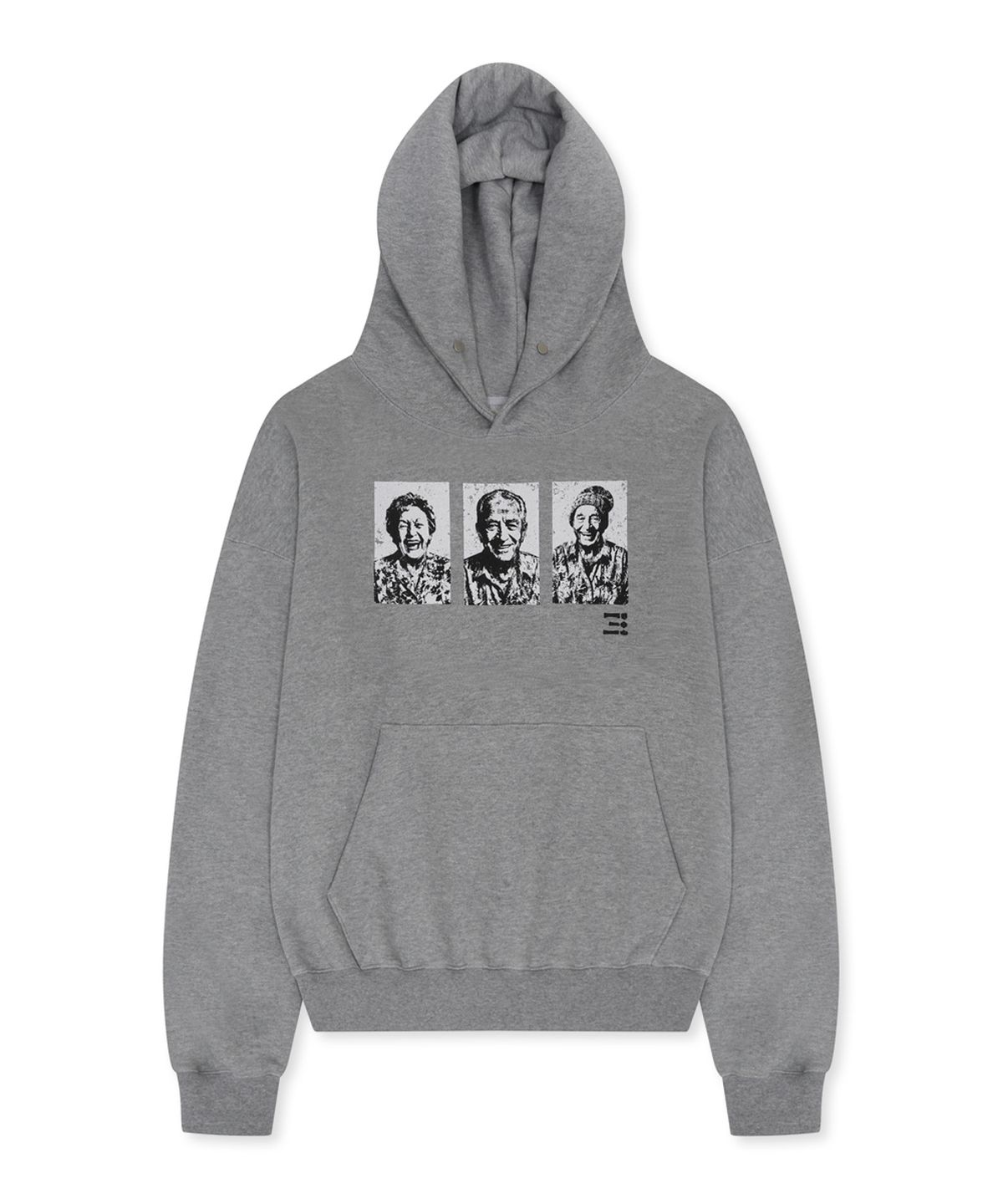 쓰리아이(3IE) STACKED LAYER HOODIE_GRAY