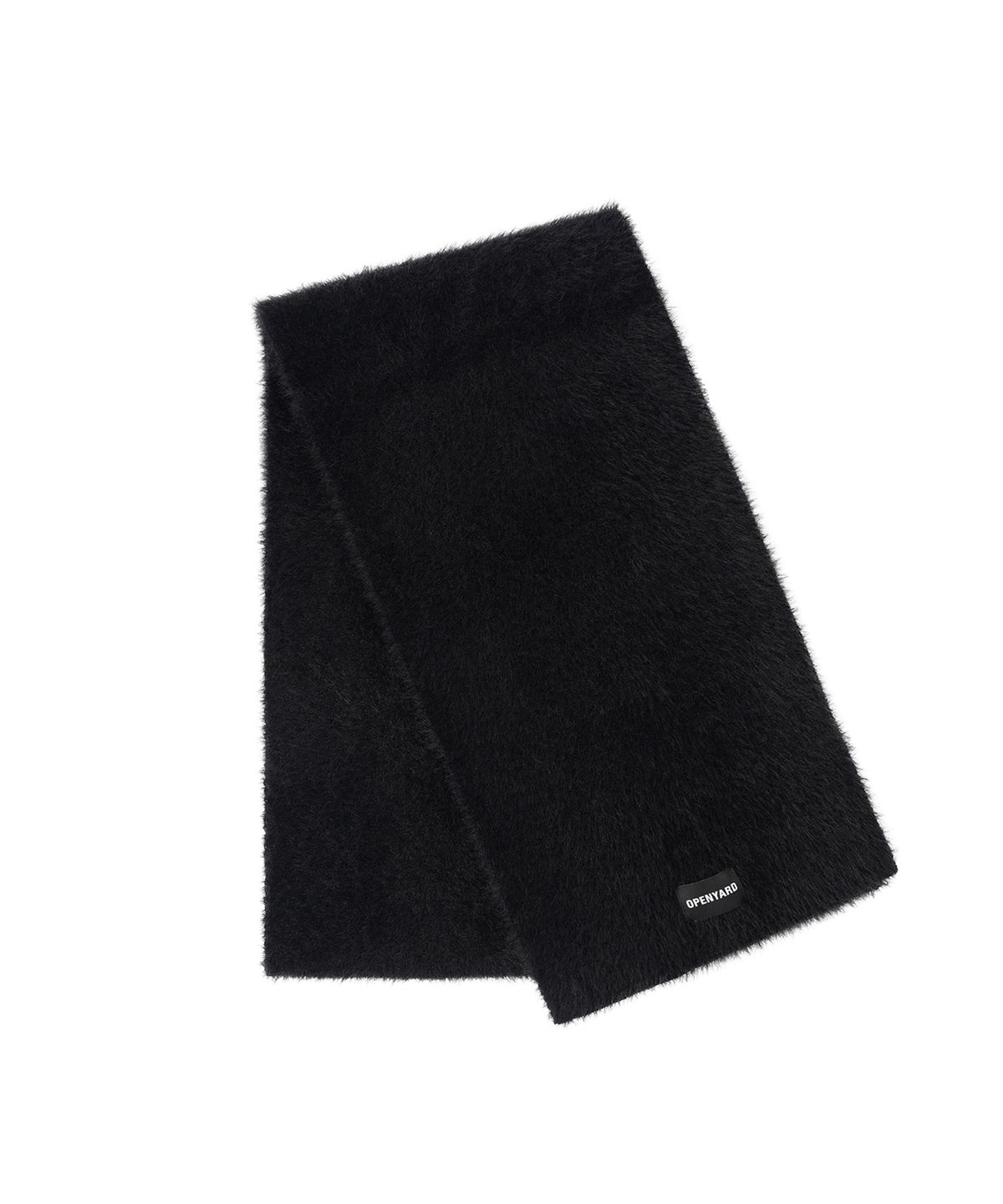 오픈야드(오와이)(OPENYARD(OY)) FLUFFY HAIRY MUFFLER - BLACK