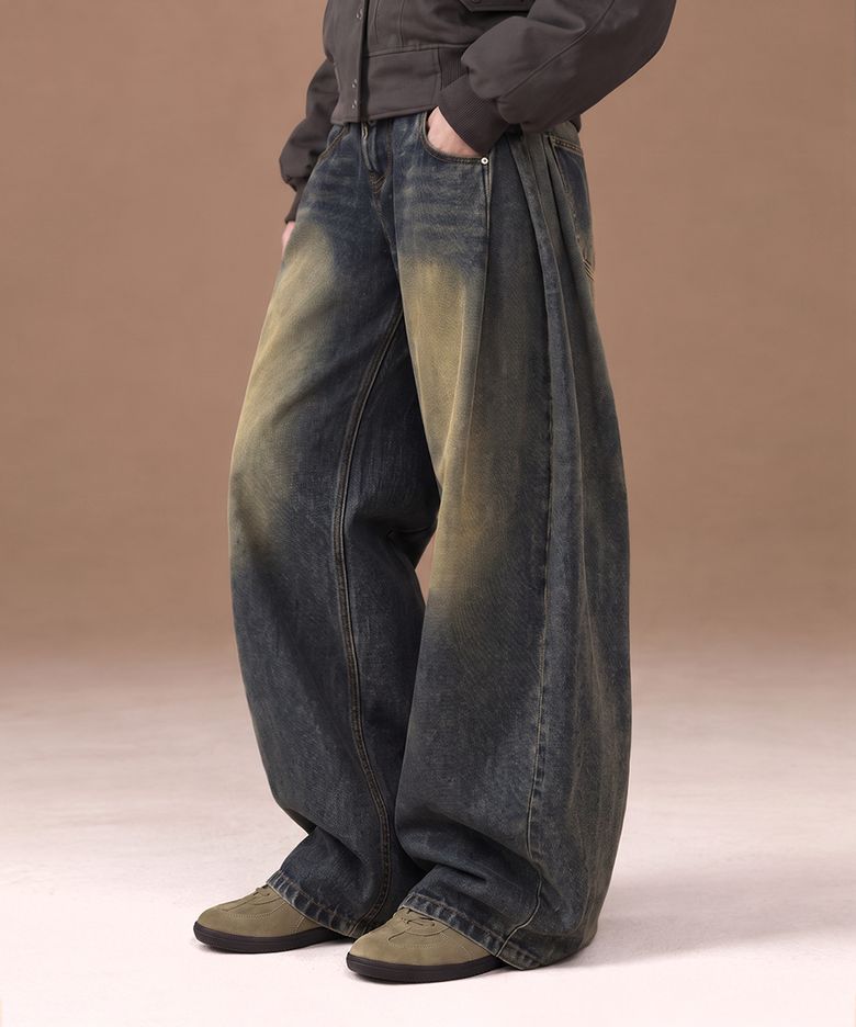 BTB : POEM PINTUCK BALLOON JEANS [VINTAGE BLUE]