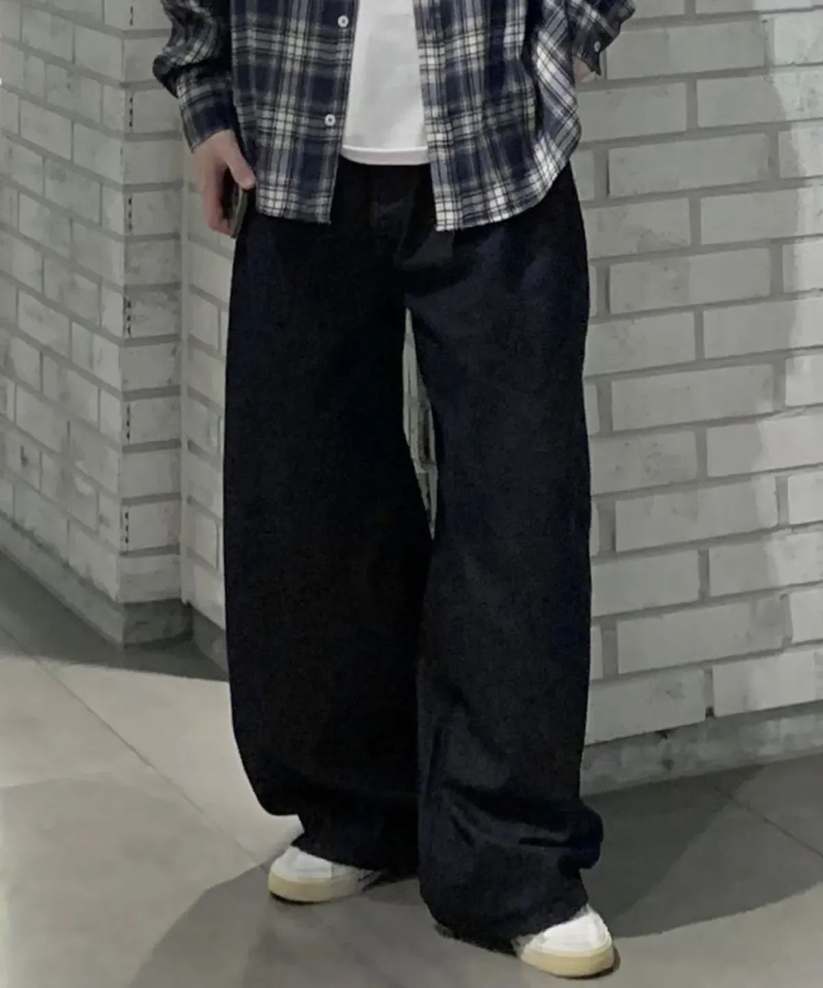 너스(NUS) City wide denim Jeans (네이비)