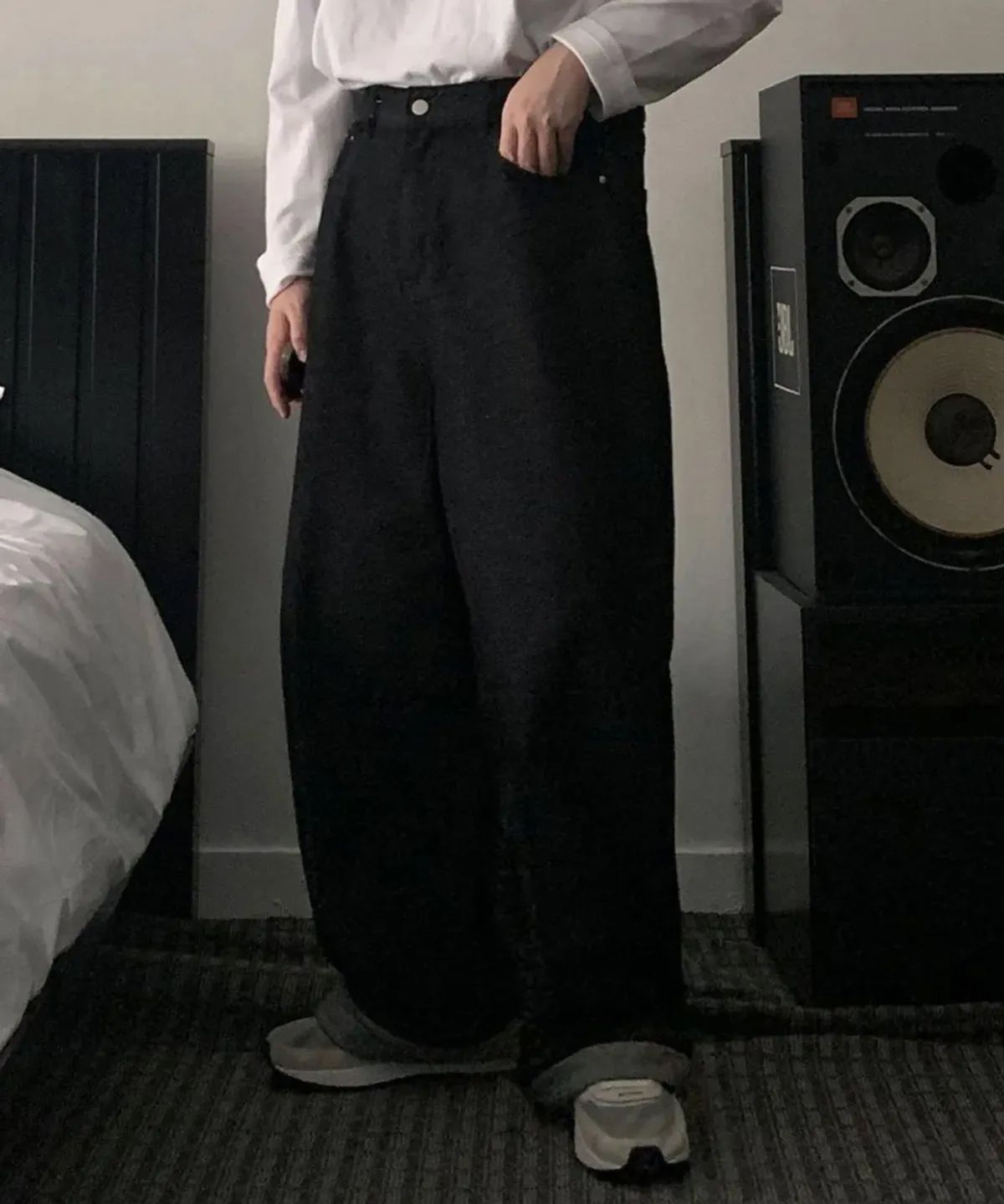 너스(NUS) City wide denim Jeans (흑청)