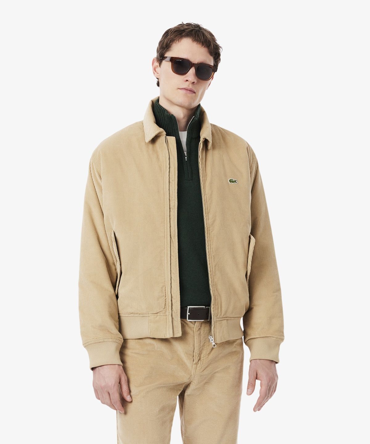 라코스테(LACOSTE) 남성 코듀로이 카라 패딩 붐버 자켓 BH2994-56N 02S