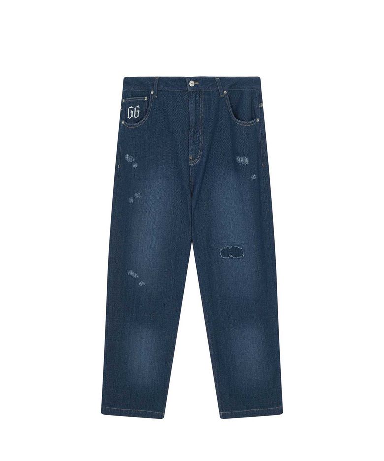 INSANE SASHIKO DENIM PANTS_INDIGO