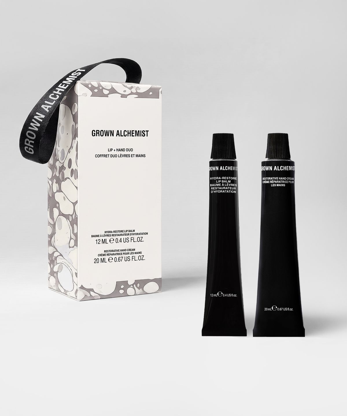 그로운 알케미스트(GROWN ALCHEMIST) [선물포장] 립밤 앤 핸드 듀오 (하이드라 리스토어 립밤 12ml+리스토러티브 핸드크림 20ml)