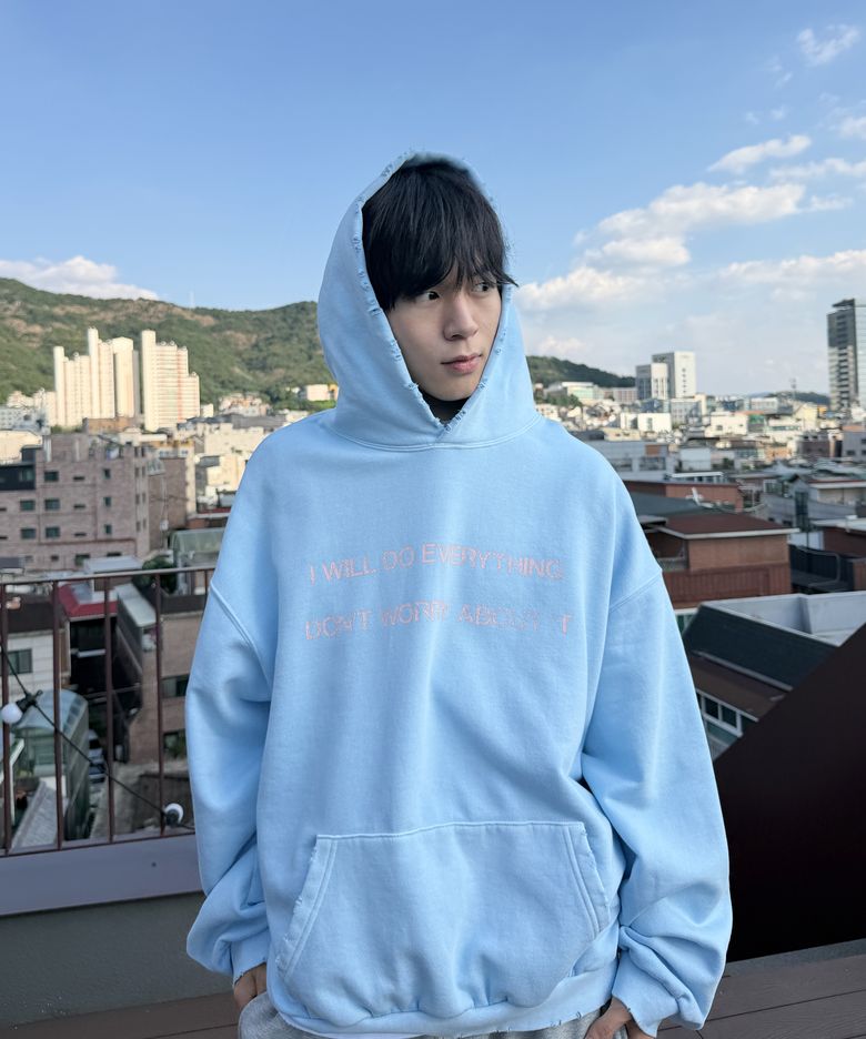 I DID DID I PIGMENT HOODIE BLUE