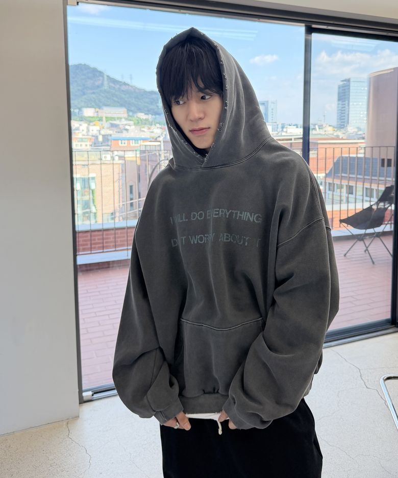 I DID DID I PIGMENT HOODIE BLACK