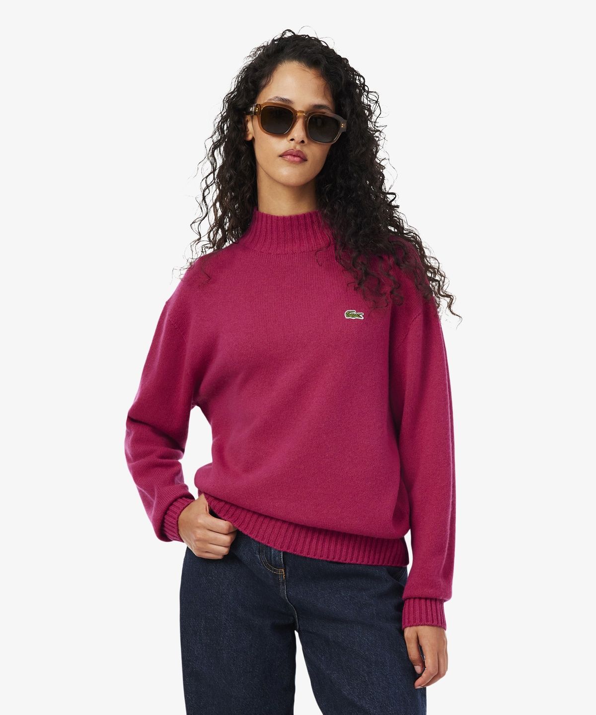 라코스테(LACOSTE) 여성 캐시미어 하이넥 스웨터 AF2548-56N JBD