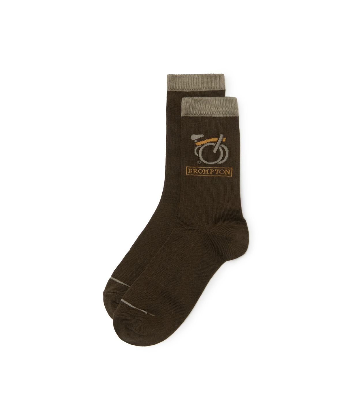 브롬톤 런던(BROMPTON LONDON) GRAPHIC SOCKS - BROWN (P265ASO120)