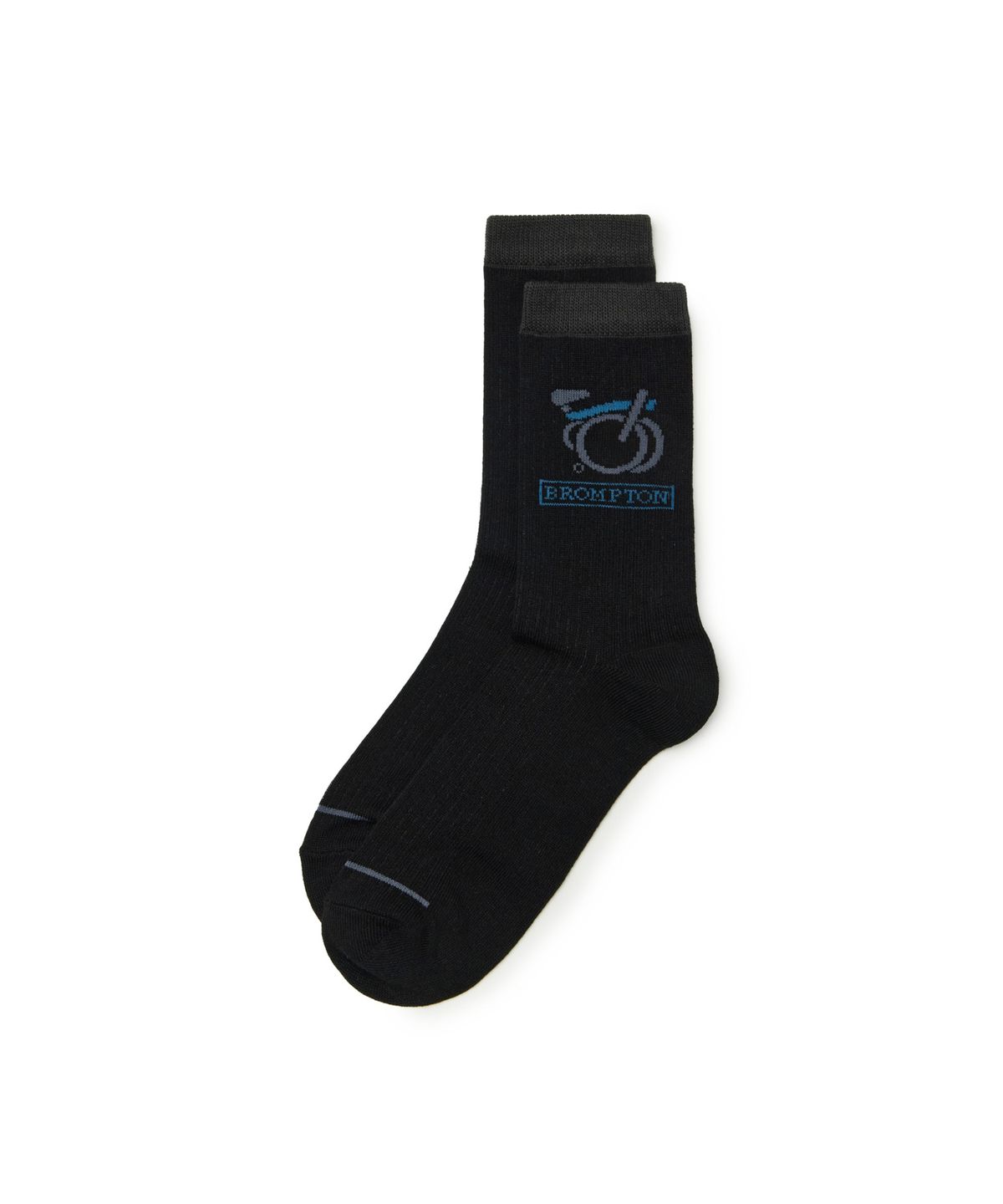 브롬톤 런던(BROMPTON LONDON) GRAPHIC SOCKS - BLACK (P265ASO120)