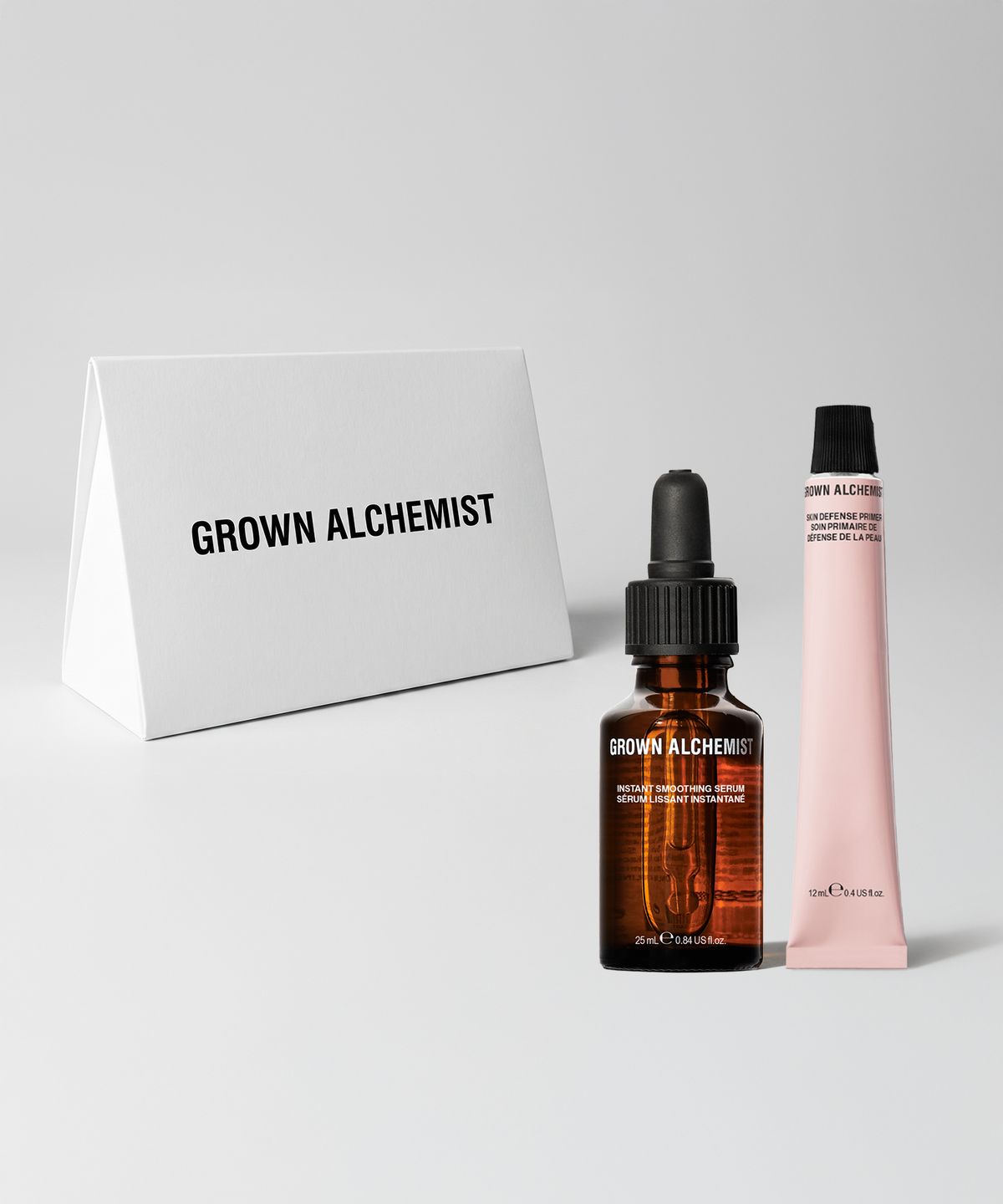 그로운 알케미스트(GROWN ALCHEMIST) [기프트] 스무딩 스킨 듀오 (인스턴트 스무딩 세럼 25ml+스킨 디펜스 프라이머 12ml)