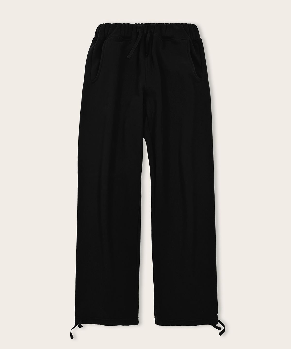 에이리(EYRI) (Unisex)릴랙스드 스웨트 팬츠_블랙