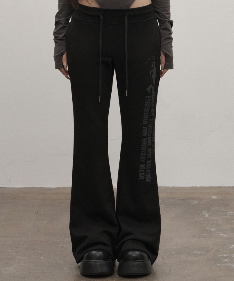 Distort Bootcut Pants (black)