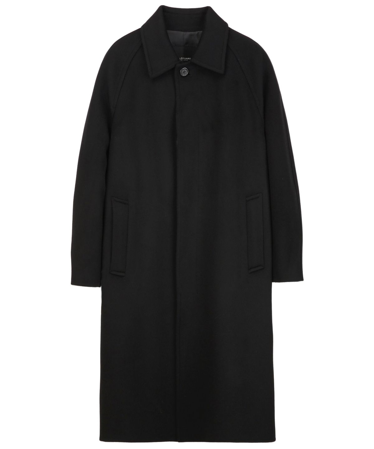 질스튜어트뉴욕 맨(JILLSTUART NEWYORK MEN) 캐시미어 블렌드 핸드메이드 싱글 코트 - 블랙 (JNCO6D202BK)