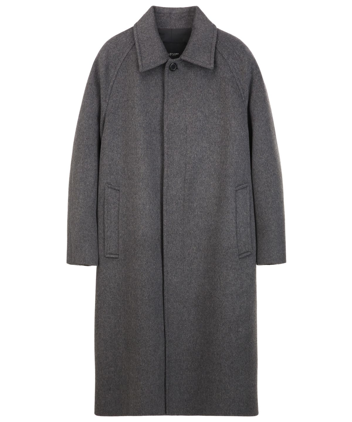 질스튜어트뉴욕 맨(JILLSTUART NEWYORK MEN) 캐시미어 블렌드 핸드메이드 싱글 코트 - 그레이 (JNCO6D202G2)