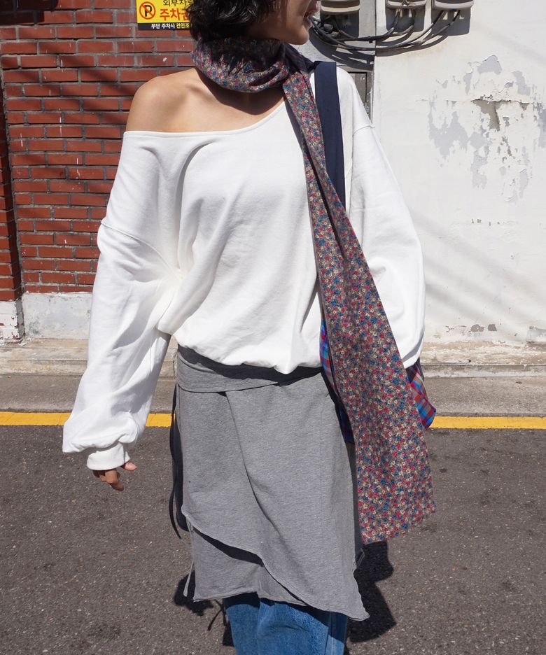 VINTAGE FLOOORAL MUFFLER [PURPLE]
