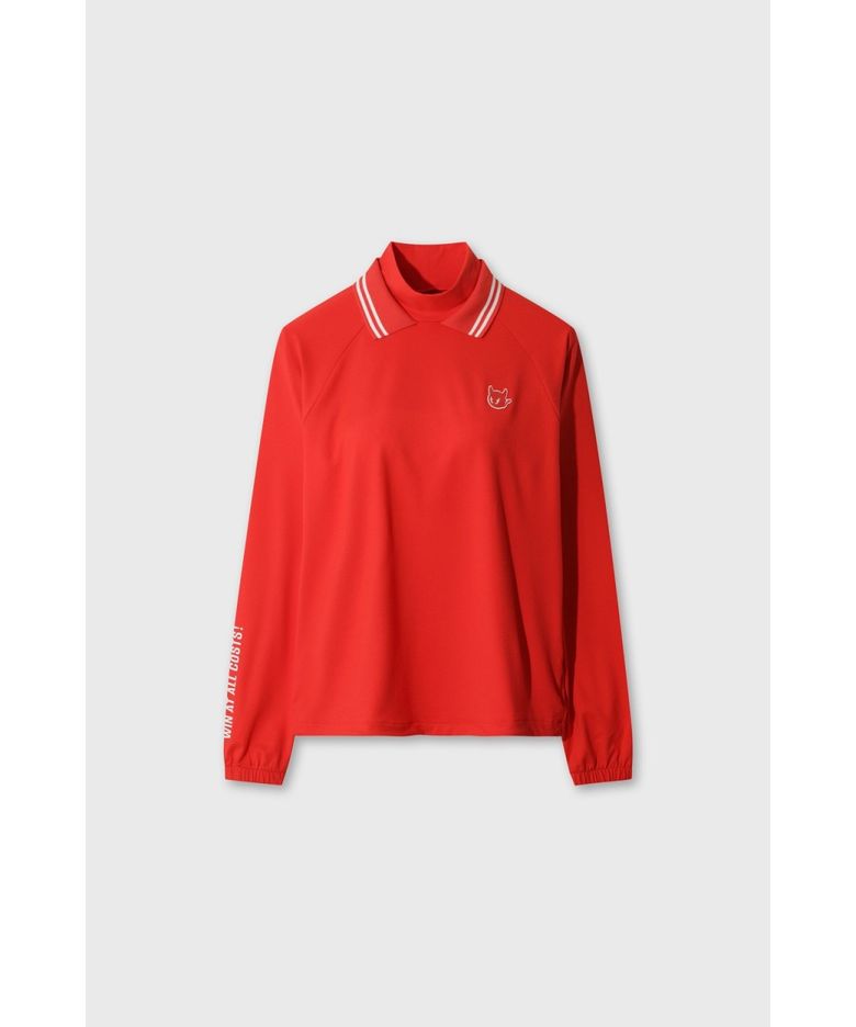 Women Fleece High Neck Pullover WWTBW26701REX