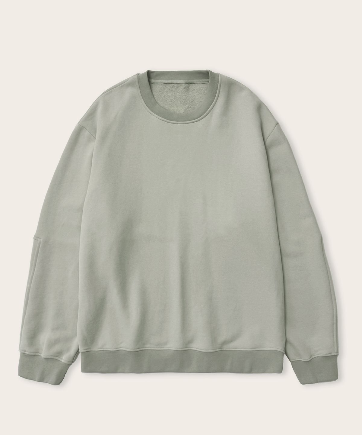 에이리(EYRI) (Unisex)릴랙스드 스웨트 셔츠_민트 그레이