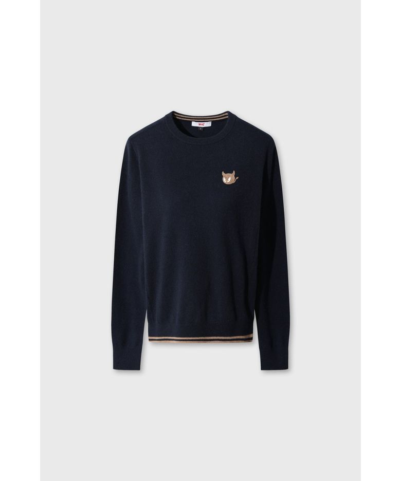 WTO Women Cashmere Wholegarment Sweater WWWAW26730NYD