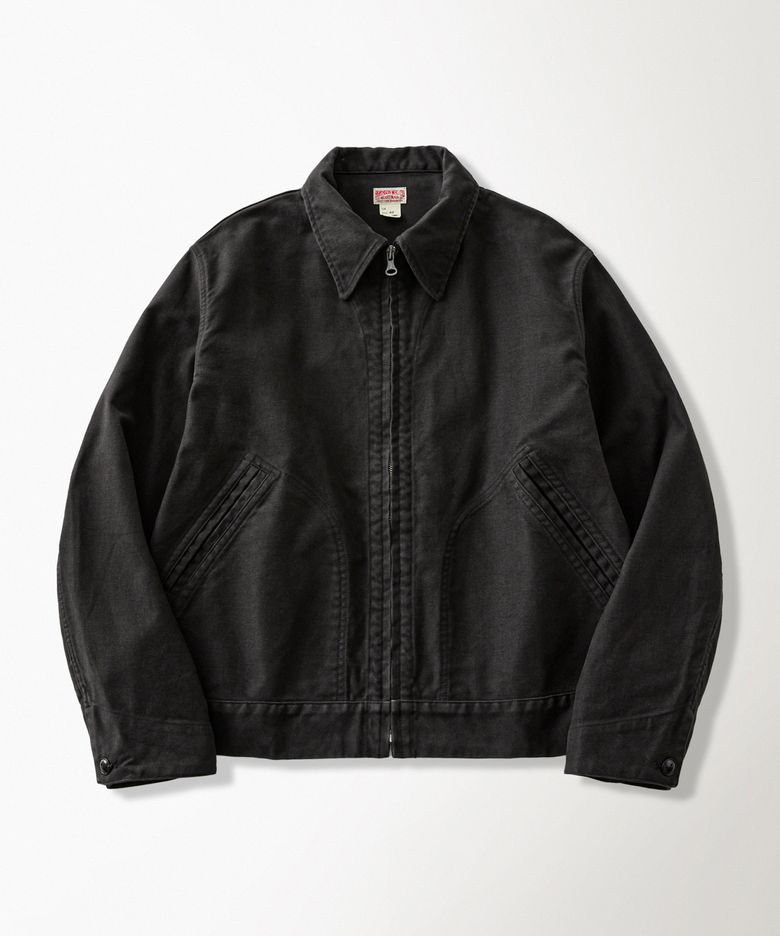 1950s Moleskin Cossack Jacket Black