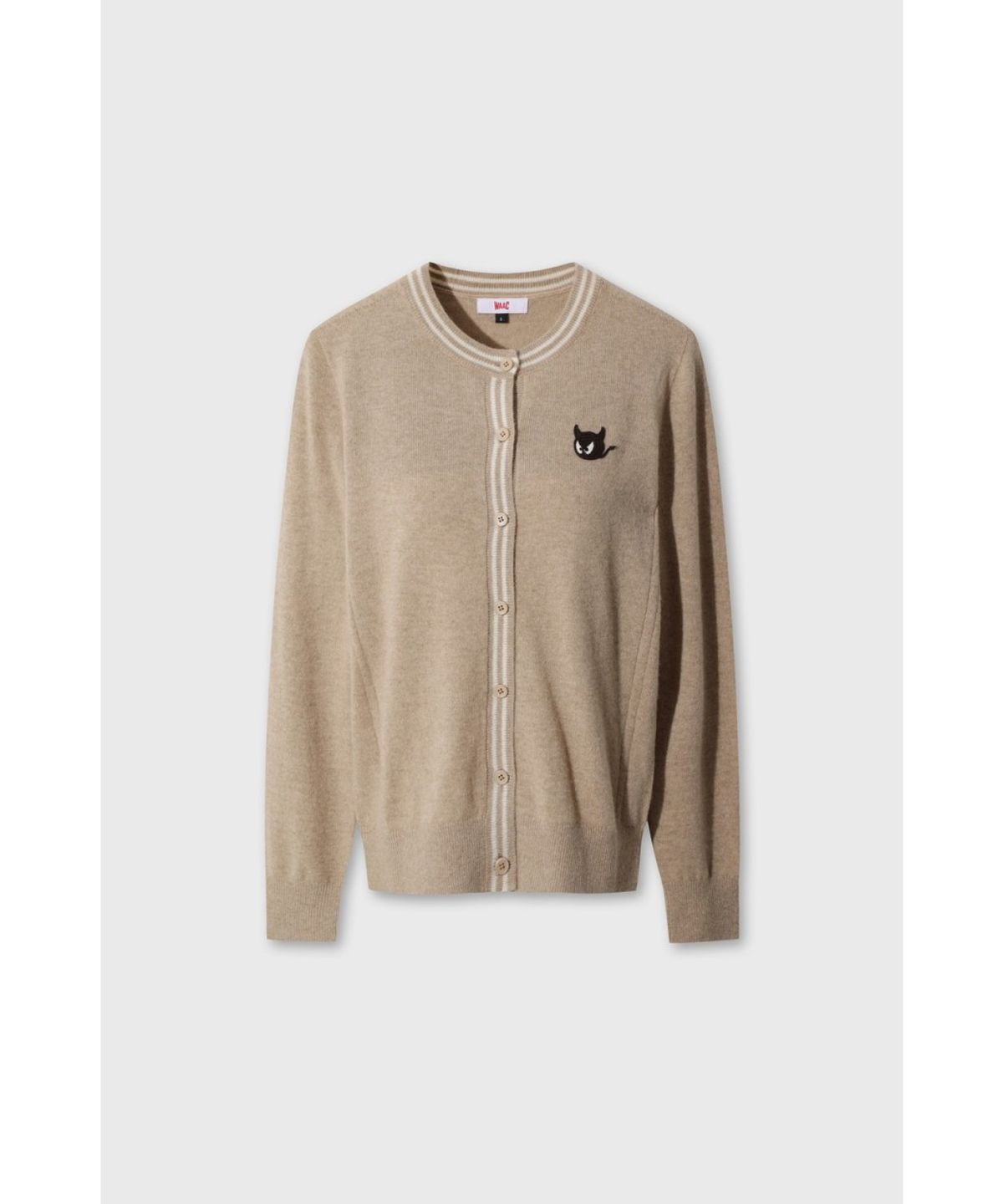 왁(WAAC) WTO Women Cashmere Wholegarment Cardigan WWWAW26731BEX