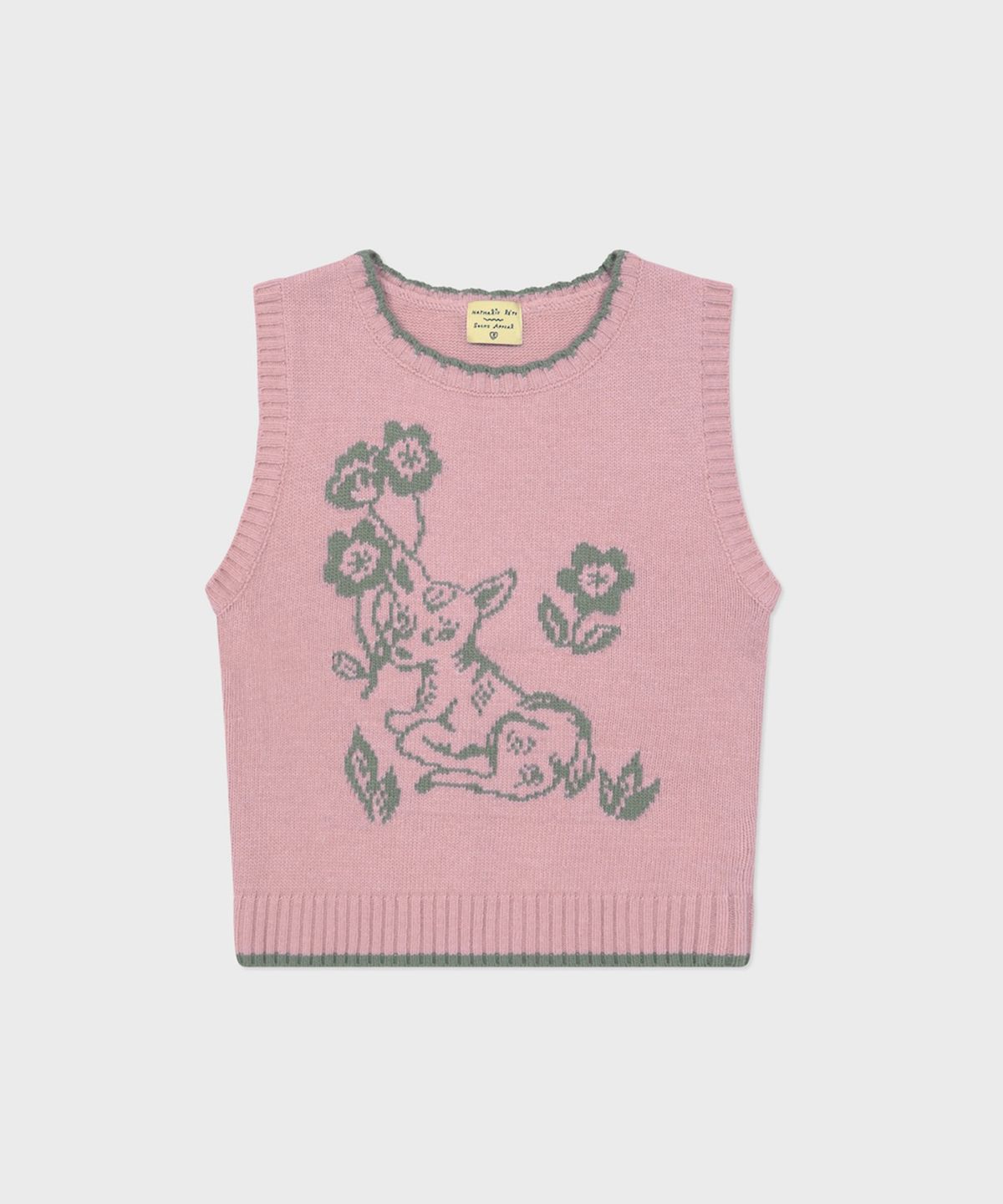 삭스어필(SOCKS APPEAL) NAT vest garden bambi pink