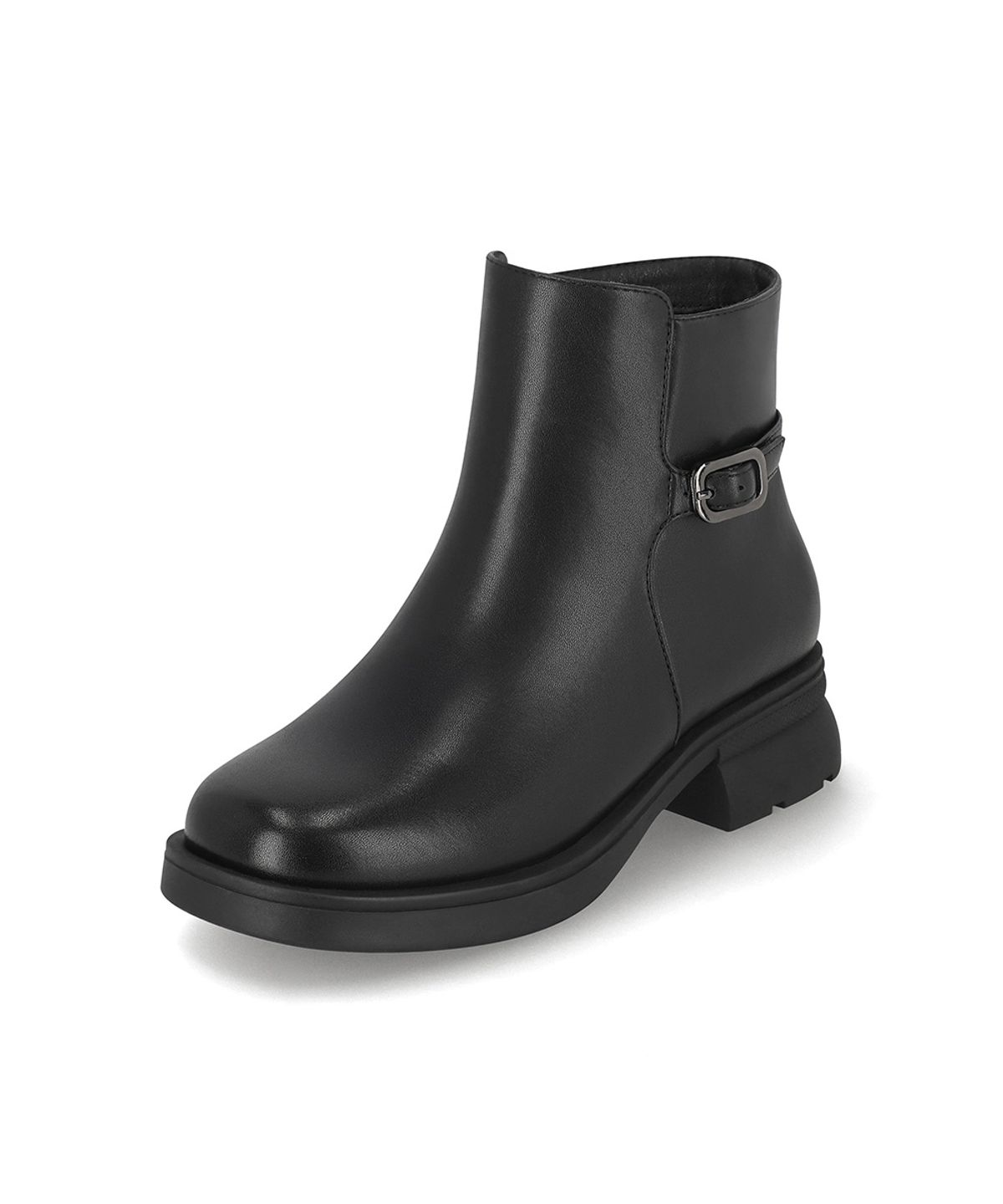 엘칸토(ELCANTO) 마쯔 여성 미니버클 스퀘어 앵클부츠 3.5cm LCWA13M64V