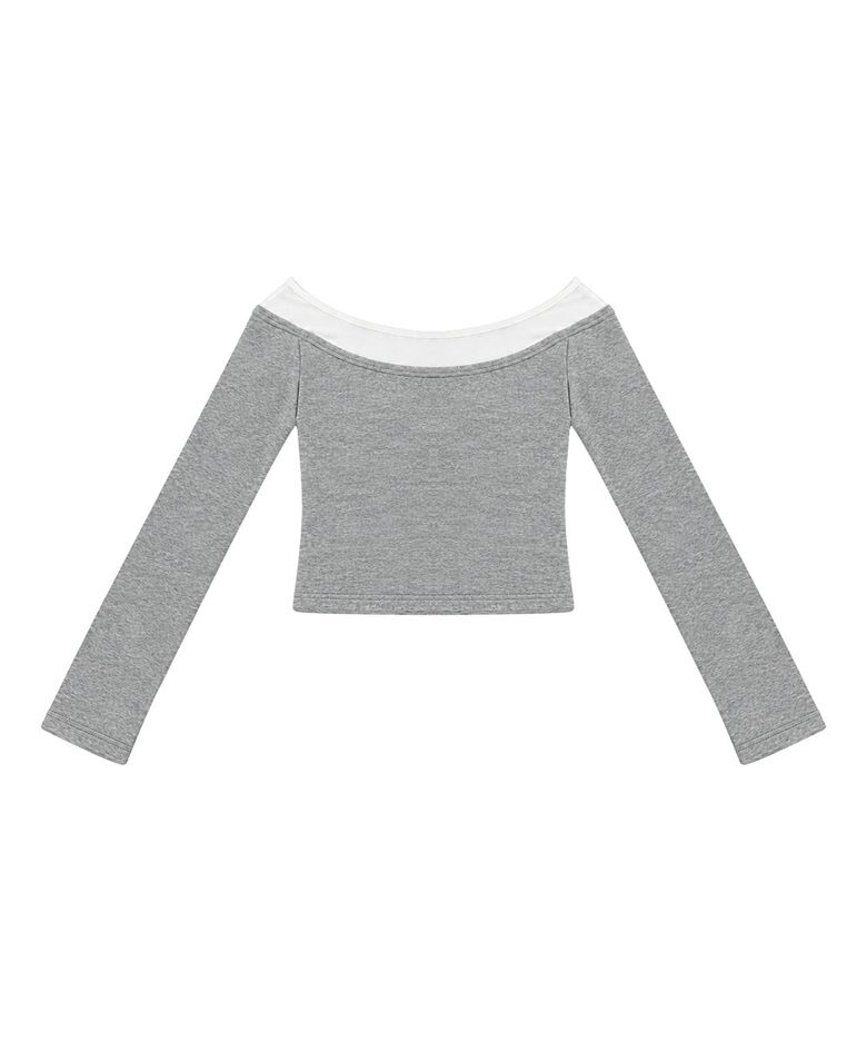 DOUBLE LAYERED TOP_GREY