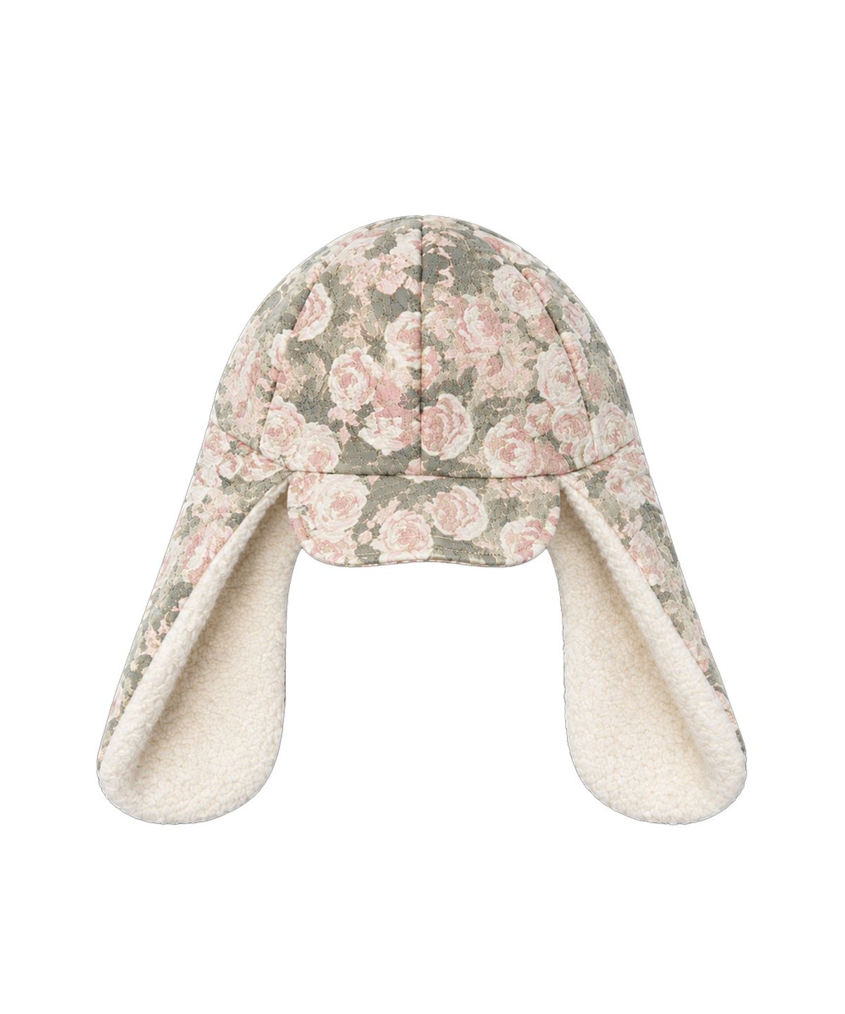 그레일즈(GRAILZ) FLOWER FUR EAR FLAP CAP [GREEN]