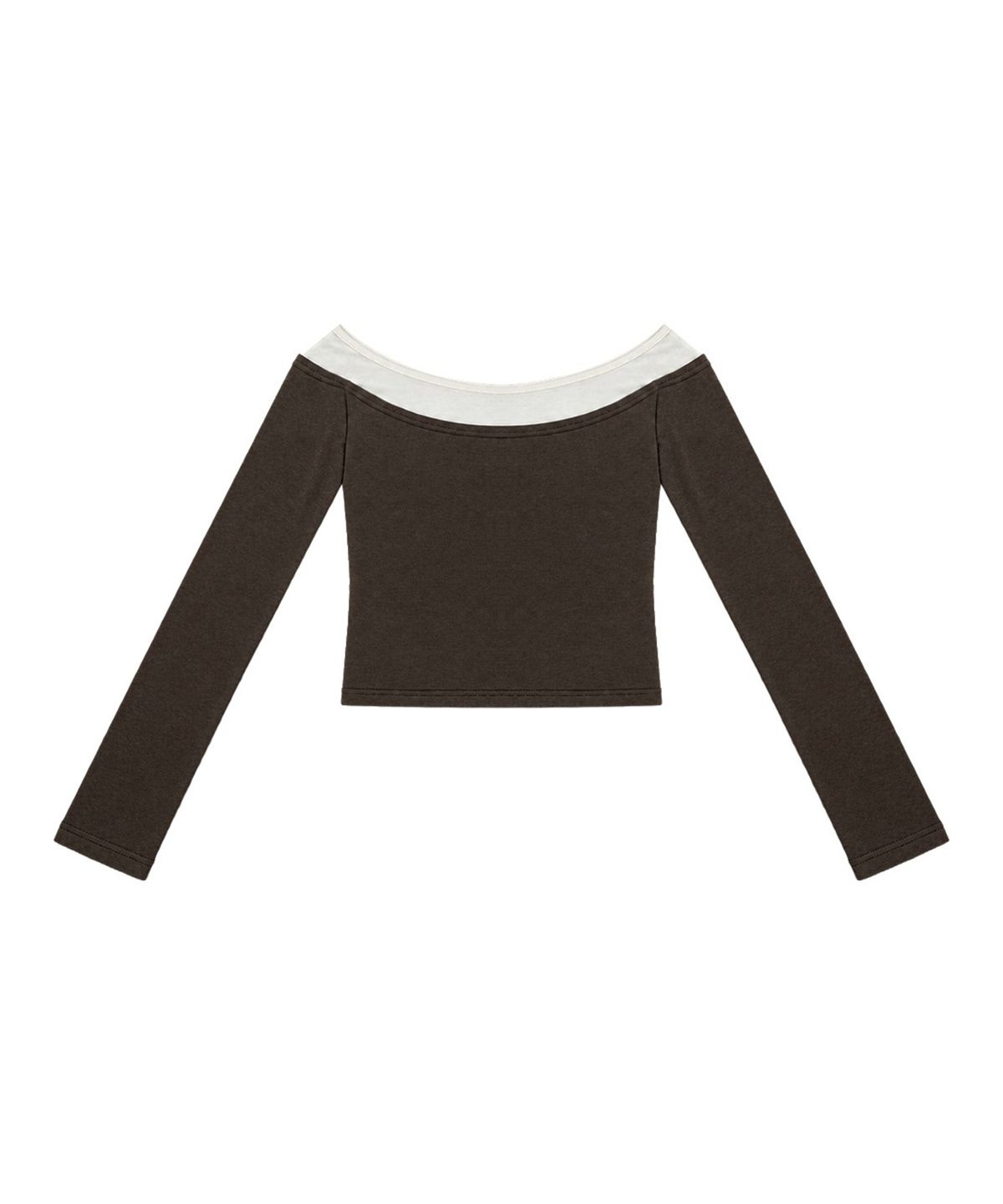 소프트서울(SOFT SEOUL) DOUBLE LAYERED TOP_BROWN