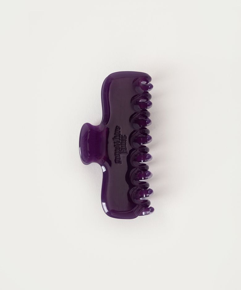 Purple Glossy Hair Clip