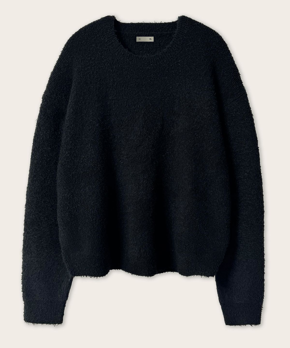 에이리(EYRI) (Unisex)부클 와이드 넥 니트_페이디드 블랙