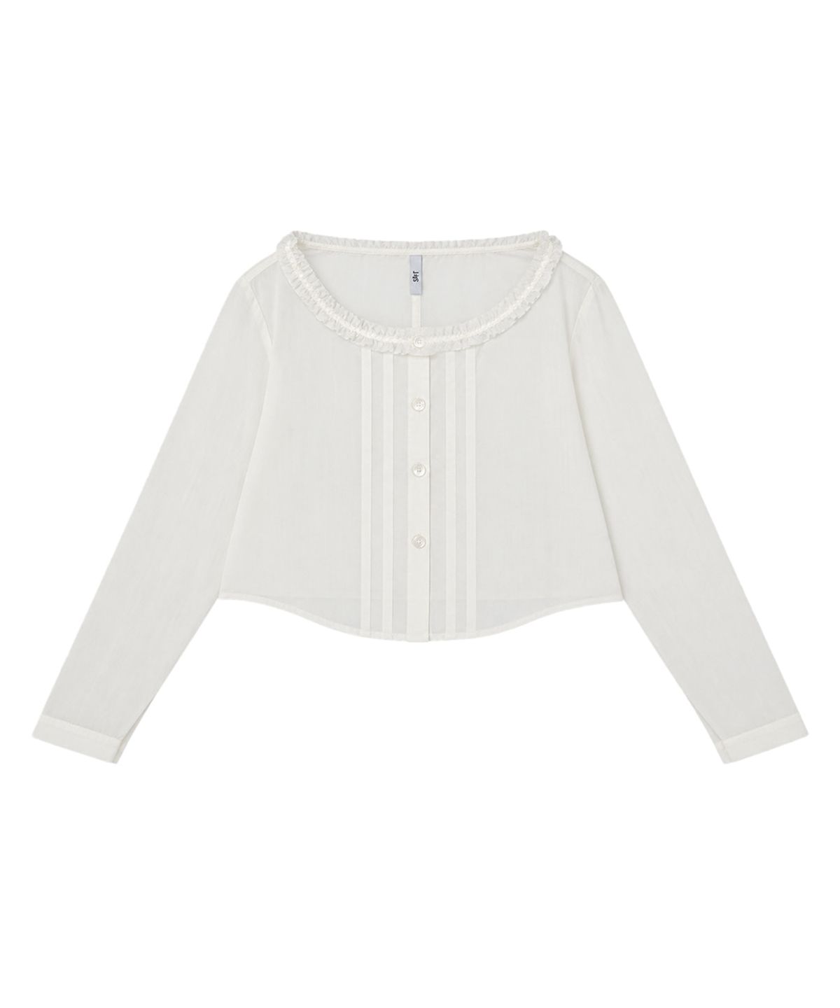 소프트서울(SOFT SEOUL) COTTON GAUZE PIN TUCK BLOUSE_WHITE