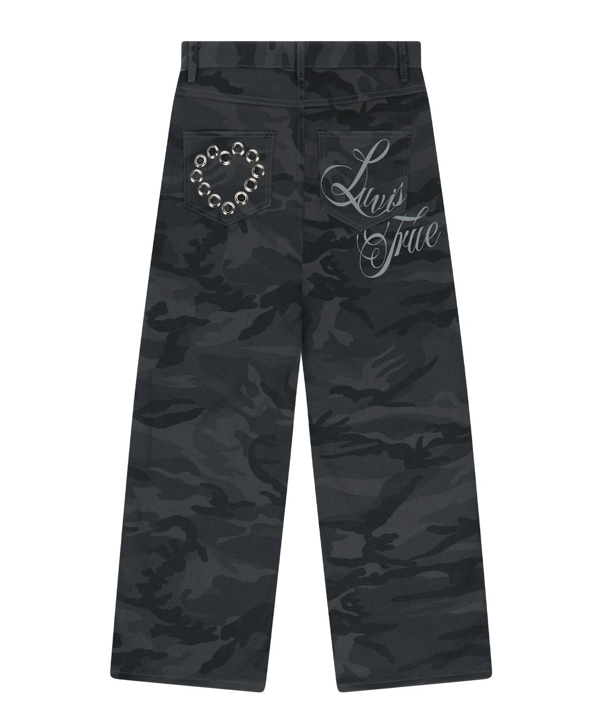 러브이즈트루(LUVISTRUE) RL EYELET BASIC PANTS(CAMO)