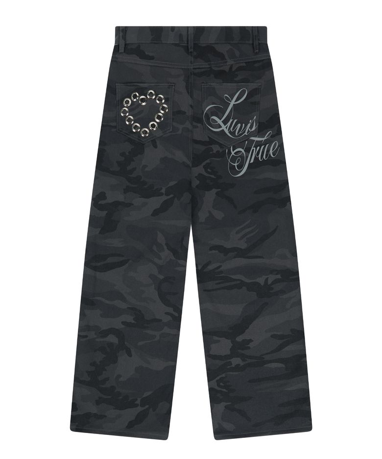RL EYELET BASIC PANTS(CAMO)