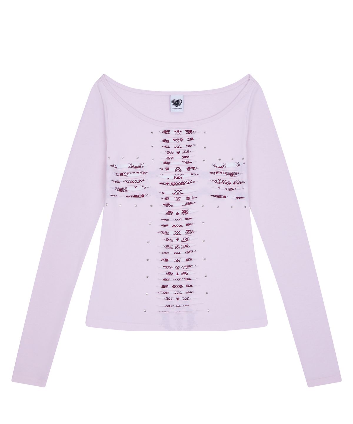 러브이즈트루(LUVISTRUE) RL CROSS CUT OUT TEE(PINK)