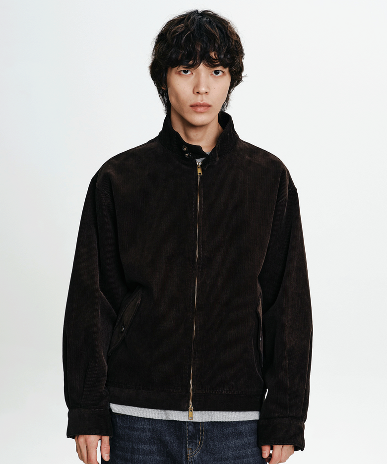 코듀로이 헤링턴 자켓 Khaki Brown