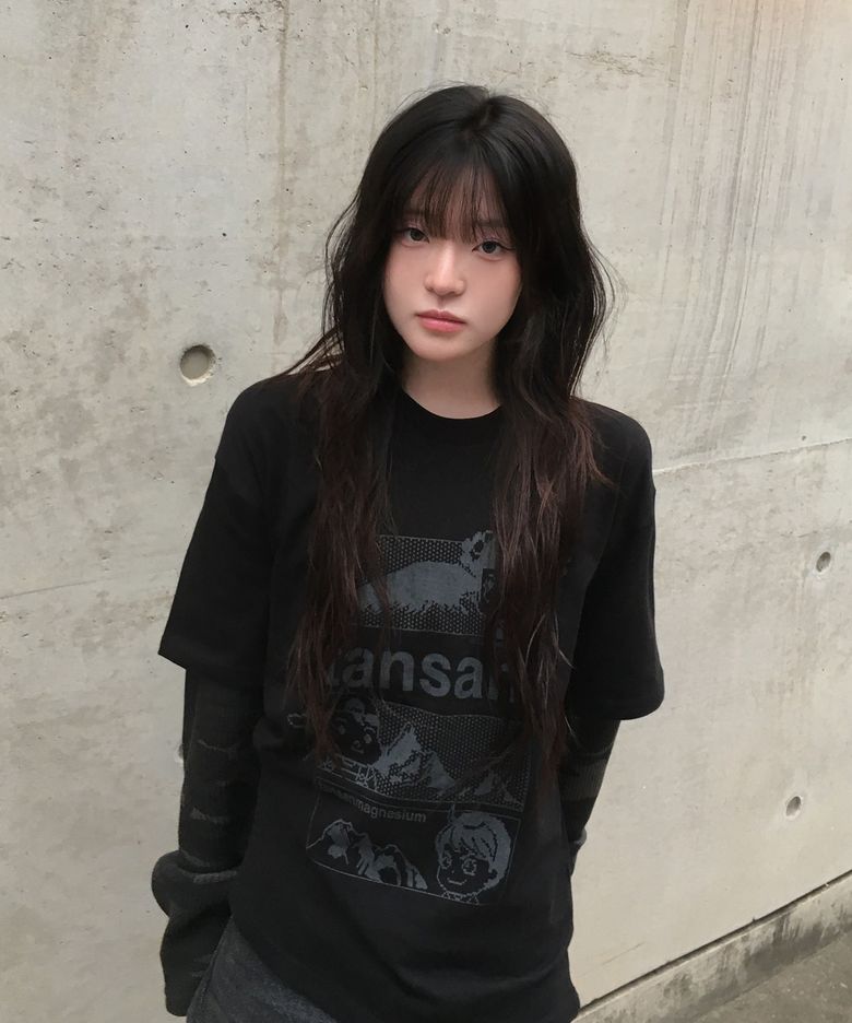 안녕자두야X탄산 마운틴 자두 레이어드 롱슬리브 (블랙)