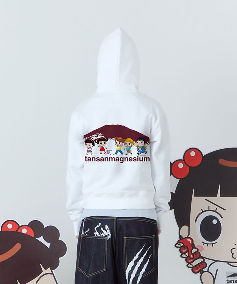 안녕자두야X탄산 마운틴 자두 프렌즈 후드집업 (화이트)