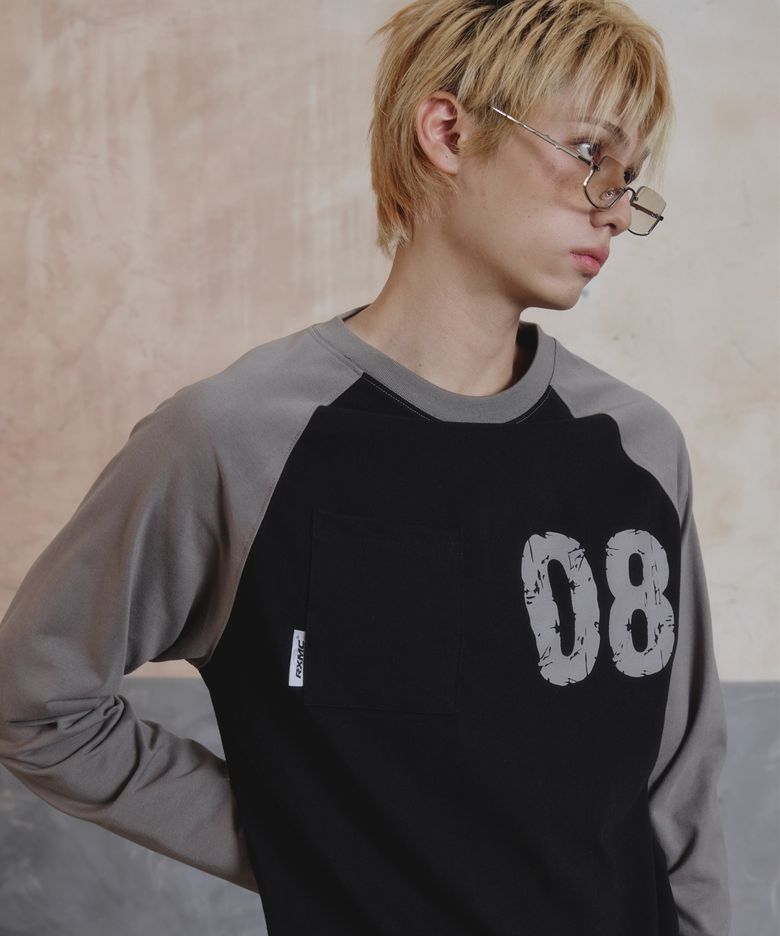 스포티 넘버 08 레글런 롱슬리브 블랙