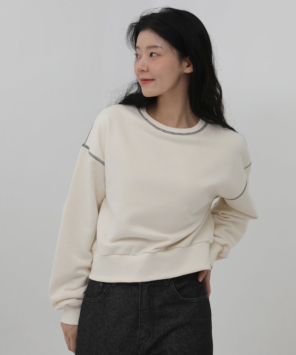 엘뮤즈(LMUSE) SWEATSHIRT.006 -CP Treey/2color