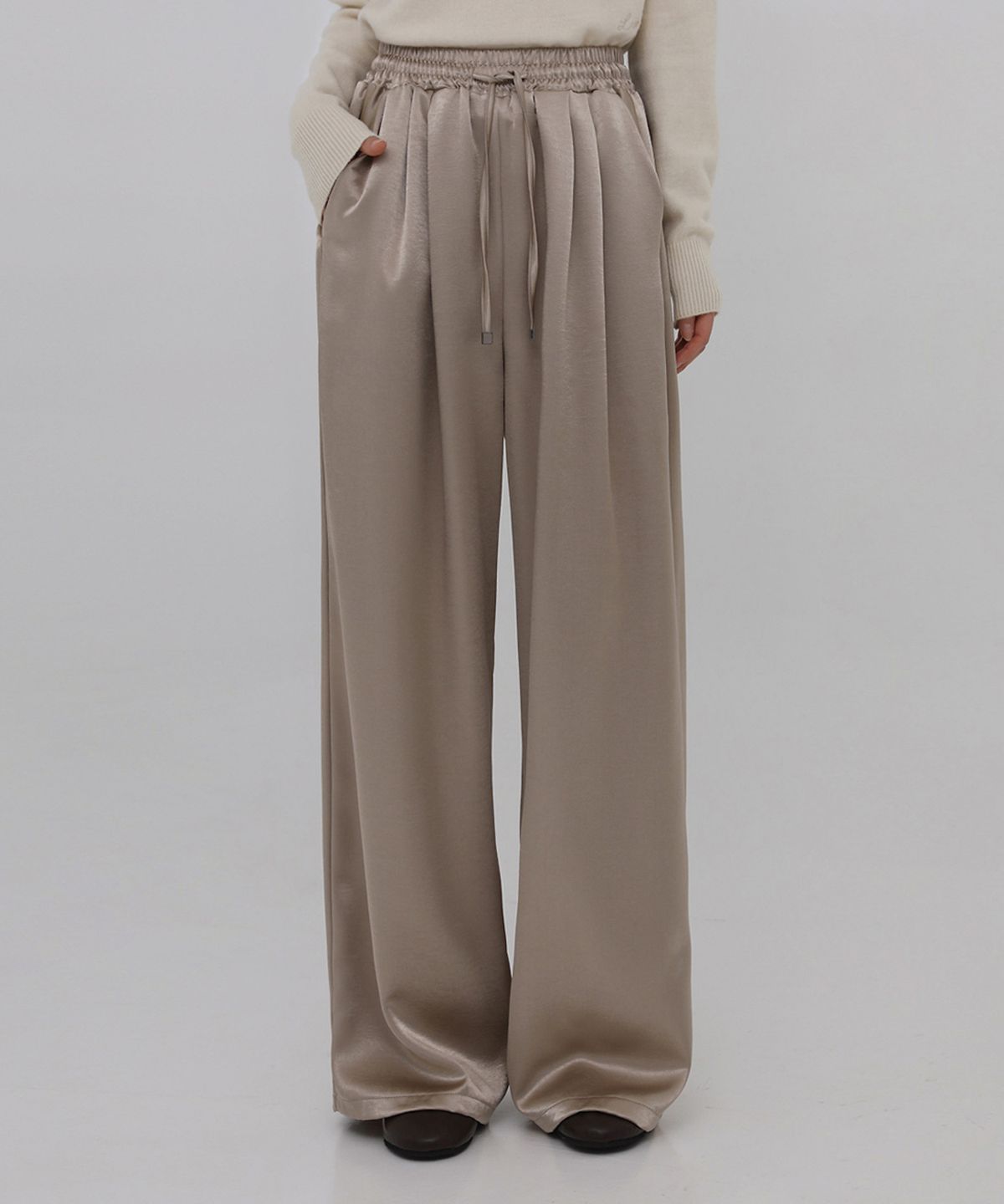 엘뮤즈(LMUSE) [150.160ver] WIDE PANTS.039 -Silket/2color