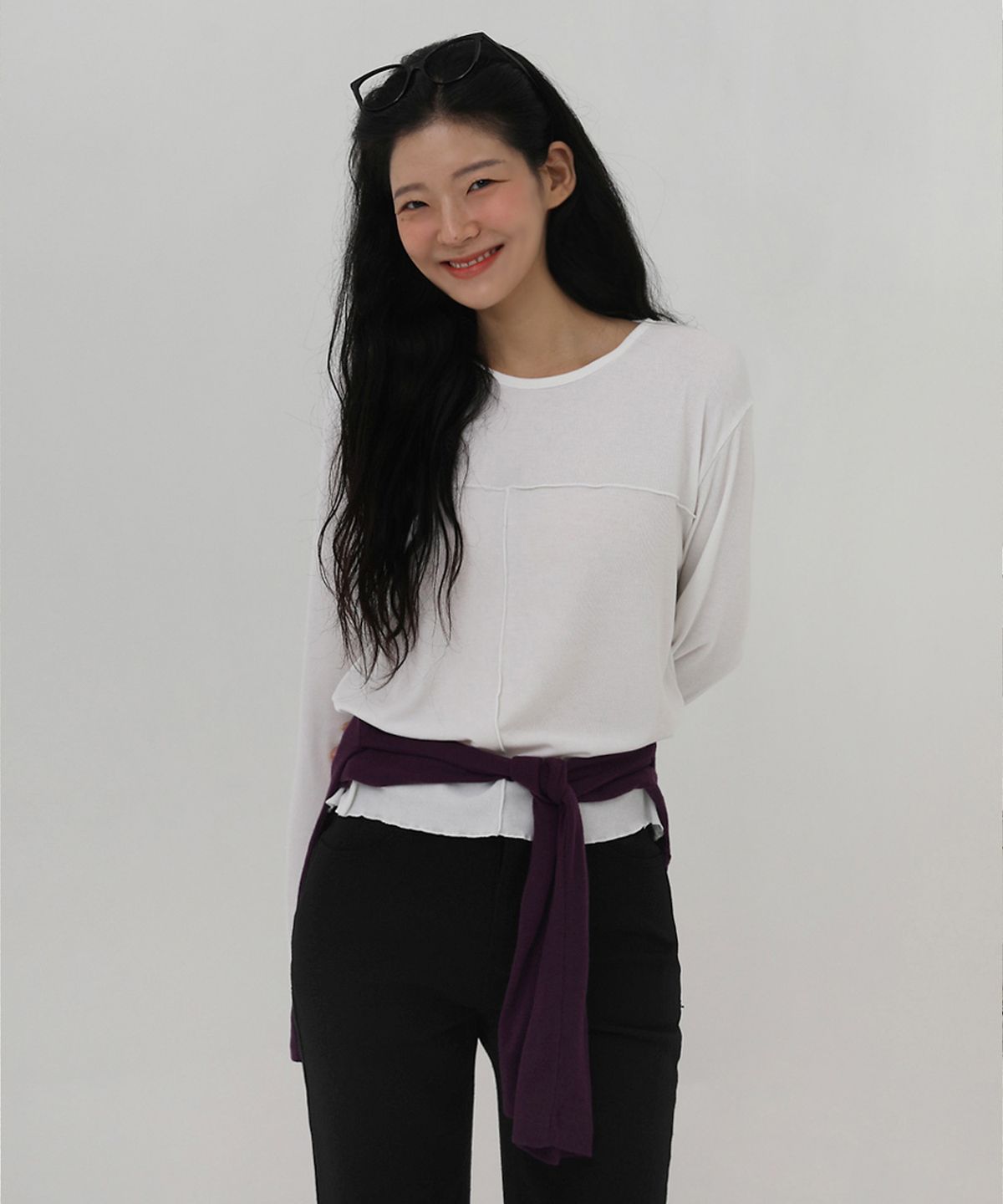 엘뮤즈(LMUSE) ROUND T-SHIRT.012 -Rayon/3color