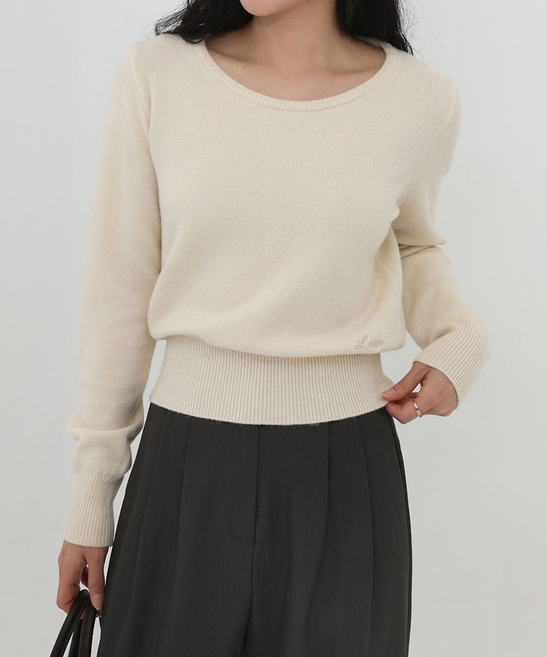 KNITWEAR.004 -모달원사/2color