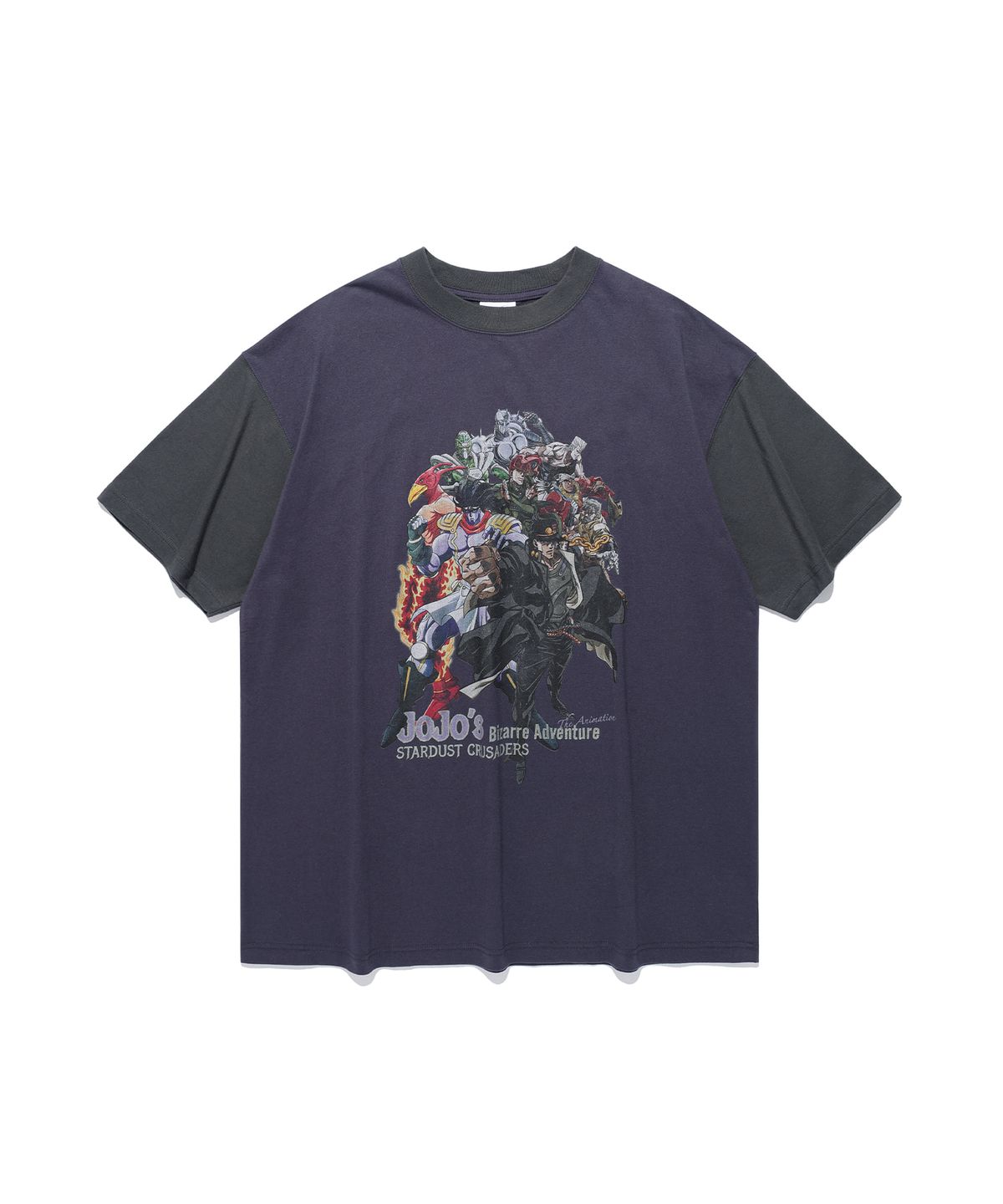나이스고스트클럽(NICEGHOSTCLUB) JOJOs STARDUST CRUSADERS CHARACTER BIG BIG TEE_PURPLE(NG2GFUT502B)