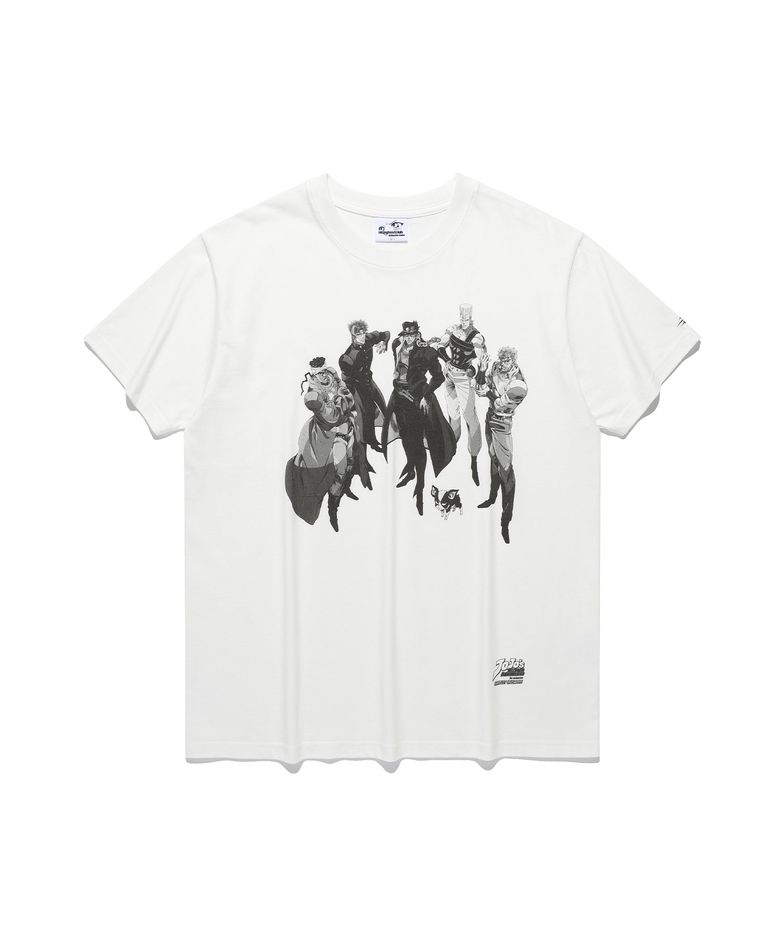 JOJOs STARDUST CRUSADERS POSTER TEE_WHITE(NG2GFUT500B)