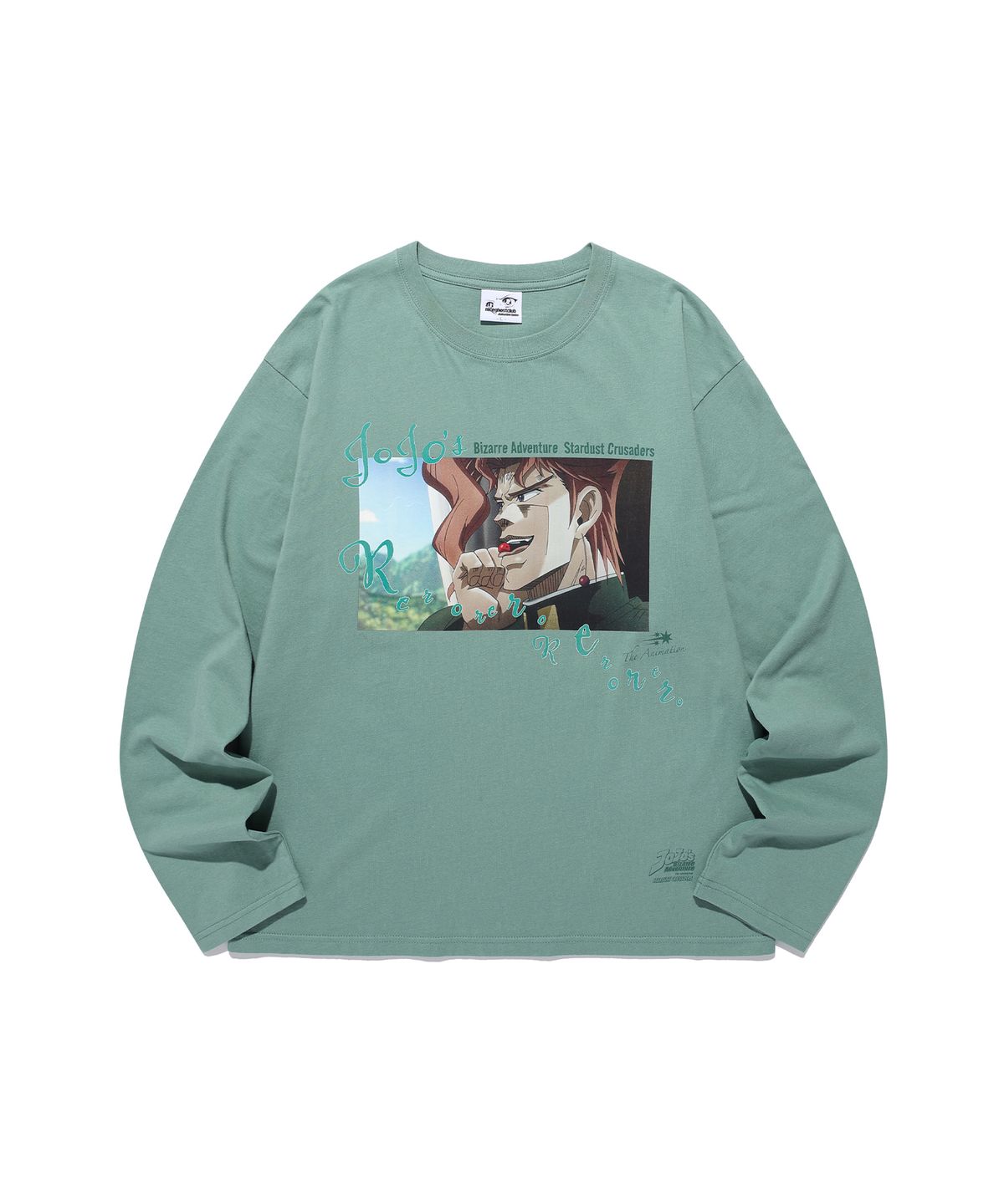나이스고스트클럽(NICEGHOSTCLUB) JOJOs STARDUST CRUSADERS KAKYOIN LS TEE_GREEN(NG2GFUT571B)